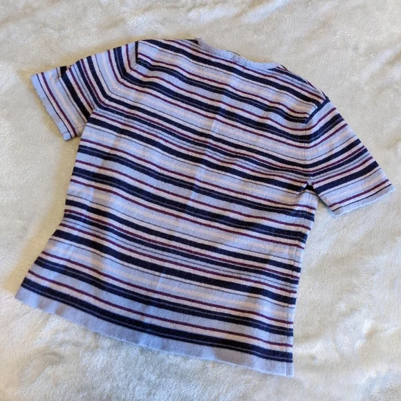 * DONATED * Vintage | 90s striped lambswool top - Picture 3 of 6